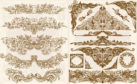 European gorgeous retro pattern vector Vectors graphic art designs in ... (474x290), Png Download