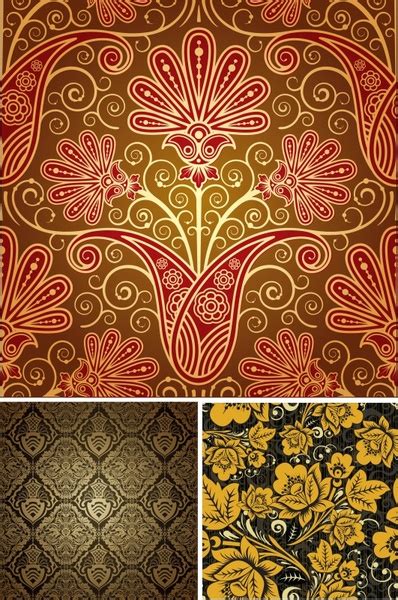 European pattern background vector Free vector in Adobe Illustrator ai ... (398x600), Png Download